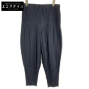 【DOKODEMO】Homme Plissé Issey Miyake 25AW HP55JF551 海軍藍褶襉長褲 1 碼 [二手]