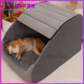 可開發票狗窩四季通用可拆洗封閉式房屋別墅小中大型犬狗狗床貓窩冬季保暖寵物床 狗窩 貓窩 狗床 貓床 狗墊貓墊 防潮