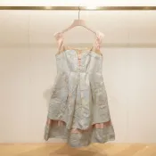 設計師荷雅婷甜美夢境金粉層次緹花款洋裝 C1124【點點藏物】