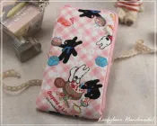 ✿葉手作✿麗莎與卡斯柏-生日派對篇L型拉鍊手機袋 iphone HTC Samsung Sony其他廠牌型號皆可訂製