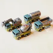 (店+)『恐龍工程迴力車合金車/4款可選』 工程車玩具 小汽車 工程玩具車 挖土機 怪手 砂石車 水泥車 油罐車 小車(工程車 玩具車)