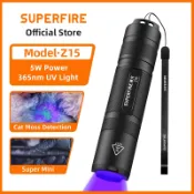 SUPERFIRE Z15 5W 紫外線手電筒 365nm EDC 手電筒迷你燈籠超寵物細菌尿漬檢測