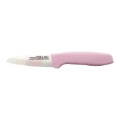 (店+)【FOREVER 鋒愛華】日本製 FOREVER 陶瓷刀 水果刀 雙色刃粉柄8CM