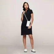 【TOMMY HILFIGER】官方旗艦館 修身 Polo 連身裙_黑色_VIP限定