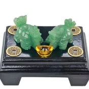 【雨揚珍品】飛黃騰達東菱玉龍龜-1對 (風水擺件/辟邪/制煞/鎮宅/事業運/貴人運/闔家平安/元寶)