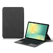 適用三星Galaxy Tab S10FE平板保護套殼S7/S8/S9/FE 藍 鍵盤皮套