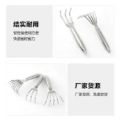 🔥限時特惠🔥新款加厚不銹鋼耙子一體焊接家用園藝耙庭院鬆土貝殻園林趕海神器挖蛤耙 鐵釘耙 草耙蛤仔扒 蛤仔耙拔草耙子熱賣