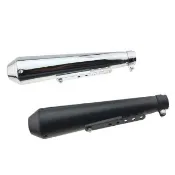 【Supamoto】復古排氣管—錐形EX61(檔車/通用/改裝/復古/尾段/尾管/消光黑/電鍍)