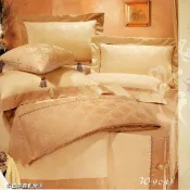 §同床共枕§歐莎蕾 超柔精梳棉精緻緹花 雙人5x6.2尺 舖棉床罩舖棉兩用被七件式組-9043