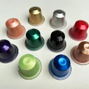 DIY咖啡膠囊杯鋁空殻兼容nespresso小米心想奈斯派索咖啡機配貼膜