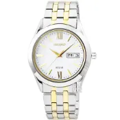 (店+)【SEIKO 精工】【柒號本舖】SEIKO 精工 SPIRIT 太陽能簡約時尚男錶-中金 / SBPX085