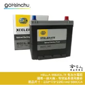 HELLA 免加水電池 80D23L 580CCA 海拉 電池 RAV4 CAMRY  免保養 80D23R 哈家人