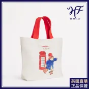【HF】英國代購 正品 Harrods 哈洛德 2025春夏新款 柏寧頓熊印花帆布手提袋 文青風側背 簡約肩背帆布袋