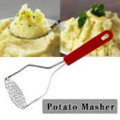Stainless Steel Potato Masher / Hand Held Fruit Masher Ricer
