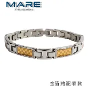 § 全館7折 § 【Mare】㊣316L白鋼手鍊：金箔(格菱)窄 款【售後服務&保固12個月】