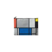美國 MoMA 蒙德裡安簡約收納袋化妝刷收納帆布首飾文具筆袋包包