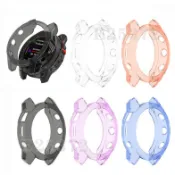 佳明 Garmin Fenix 7 7X 7S 矽膠保護套  Fenix 6 6X 5 5X Plus 半包鏤空保護殼