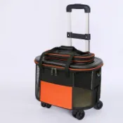 寵物背包 寵物外出包 寵物包包 拉桿包 寵物推車全場免運🔈寵物拉桿箱帶輪貓箱便攜貓行李箱貓咪外出包寵物推車輕便可摺疊