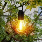 阿嫲的百寶屋 新款太陽能充電露營燈氛圍燈多功能手提鎢絲燈戶外復古野營球泡燈{鑫弘-工葉電器}可開發票