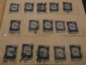 58年 舊票 雙魚，雙鯉魚郵票 藍色 三張一標隨機出貨【三十之上 是二輪的】