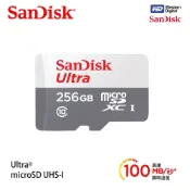 SanDisk 晟碟 全新版  Ultra MicroSD C10 UHS-I 256G/512G記憶卡