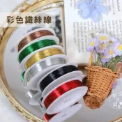 (店+)彩色鐵絲線｜0.4mm鐵絲 50米 繞線材料 ｜串珠材料｜美甲材料｜DIY手作 飾品製作 花藝造型線 穿珠線 手工