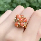 盛宴 | 粉紅珊瑚 / 戒圍任選 | 天然寶石戒指