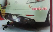 SPEEDY 競速空力套件  2010 Mazda3 5門車型專用雙出後飾板