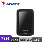 【三井3C購物網】【ADATA 威剛】HV300 1TB  2.5吋行動硬碟｜黑色
