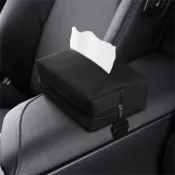 (店+)【WANGKE】車用面紙盒(高檔納帕皮革)適用於遮陽板/扶手箱/椅背 汽車紙巾盒 衛生紙收納盒