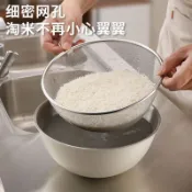 不銹鋼網籃套🌱不銹鋼盆 洗菜盆瀝水籃 廚房家用淘米神器 雙層菜籃 水果瀝水籃 廚房用品 家庭必備 露營