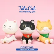 🐈現貨🤡【TaTa貓 塔塔貓手機座支架盲盒】公仔 精細 擺設 藝品 猫咪 盲盒 送禮 畢業 禮物盲盒 模型 擺件 潮玩