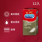Durex 杜蕾斯-超薄裝保險套(12入)
