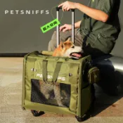 【三隻貓寵物】petsniffs寵物推車雙肩背包分離折疊小狗柴犬狗包外出便攜拉桿箱