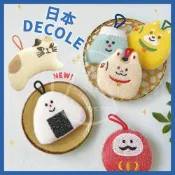 (店+)【DECOLE】日本原裝版 日和 DECOLE 海綿菜瓜布｜可愛動物清潔刷 洗碗海綿 廚房浴室清潔 招財貓 達摩 富士山 御飯糰 小刷子