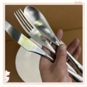🔥臺灣出貨🔥 VOGUE ELLA18/10不銹鋼輕奢西餐刀叉勺子牛排刀叉子喫飯勺子調羹