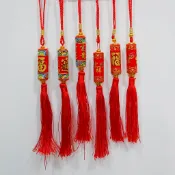 【現貨-買5送1】春節飾品/吊飾/園藝裝飾/過年裝飾/吊炮/銀柳/蘭花/春節掛飾/新年/金錢樹/蝴蝶蘭/春節掛飾/新年