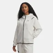 【UNDER ARMOUR】UA 女 Unstoppable Flc 連帽外套_1379842-110(白色)