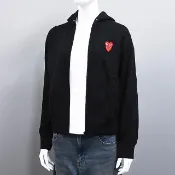 【Comme Des Garcons CDG】Comme Des Garcons Play 川久保玲長袖連帽外套(女款/黑)