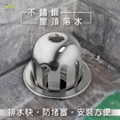 (店+)【沐象精品衛浴】不銹鋼屋頂落水( 1-1/2“、2“、2-1/2“) 不鏽鋼 台製 排水蓋 落水蓋 排水孔 屋頂落水