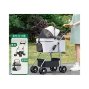 (店+)四季風家居  寵物推車貓咪狗狗推車外出輕便可折疊包分離代步中小型手推車