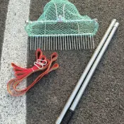 💥熱銷💥趕海耙子挖花蛤蜆仔蛤蜊田螺海螺工具新款焊接耙趕海工具鍍鋅帶網