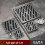 『哆啦A夢百寶袋』🔥熱銷槍灰色304不鏽鋼地漏室外浴室陽臺花園天台大排量110管口徑30釐米