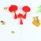 祝壽 立體紅燈籠 燈籠 烘焙蛋糕裝飾擺件萬壽無疆仙鶴插卡壽公壽婆壽桃中式生日壽宴