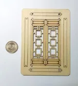 【袖珍屋】中式活動門/窗C-17(娃娃屋、模型專用)(DIY材料包)(E0781A0125)