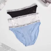 (店+)【CALVIN KLEIN】【Sharkhead】現貨 Calvin Klein 三角褲 三件組 黑 白 寶寶藍 藍色 細帶 串標 內褲 CK