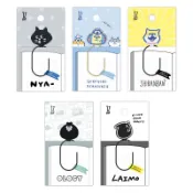 刺繡胖胖迴紋針 LAIMO / NYA / 奧樂雞 / 柴犬 / 懶洋洋喵之助 迴紋針 MEMO 【久大文具】0145