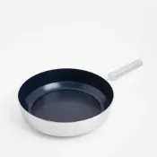 (店+)【HOLA】Neoflam Edge陶瓷塗層蜂巢不鏽鋼炒鍋28cm 藍