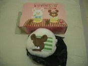 7-11CITYCAFE咖啡 小熊學校熊寶包 傑琪小圓包睡覺中 傑琪.大衛.收納筆袋和隱藏版陪伴珍藏包 粉紅色 白色