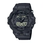CASIO 卡西歐 G-SHOCK 百搭酷黑 街頭潮流 Cordura尼龍錶帶 大錶徑 雙顯系列 GA-700BCE-1